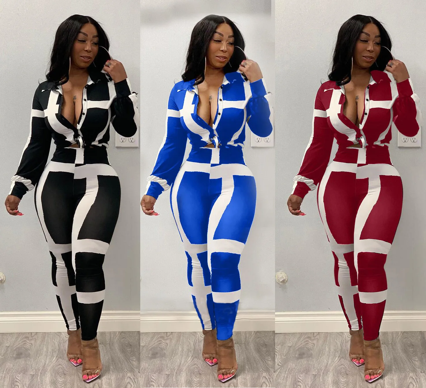 2020 Autumn new 2 piece set women clothing long sleeve tops leggings matching sets casual streetwear sports co-ord tracksuits, Red,black,blue
2020 Autumn new 2 piece set women clothing long sleeve tops leggings matching sets casual streetwear sports co-ord tracksuits, Red,black,blue