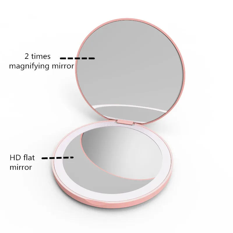 Pocket Best Lighted Makeup Mirror Professional USB Rechargeable Mini Flat Magnifying Makeup Mirror with Led Light, Pink, white
Pocket Best Lighted Makeup Mirror Professional USB Rechargeable Mini Flat Magnifying Makeup Mirror with Led Light, Pink, white