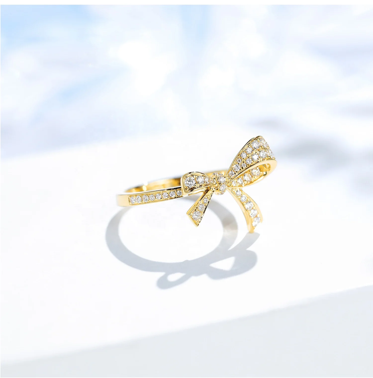 Korean elegant brass gold plated bow shaped micro inlay shiny zircon charm rings for women jewelry
Korean elegant brass gold plated bow shaped micro inlay shiny zircon charm rings for women jewelry