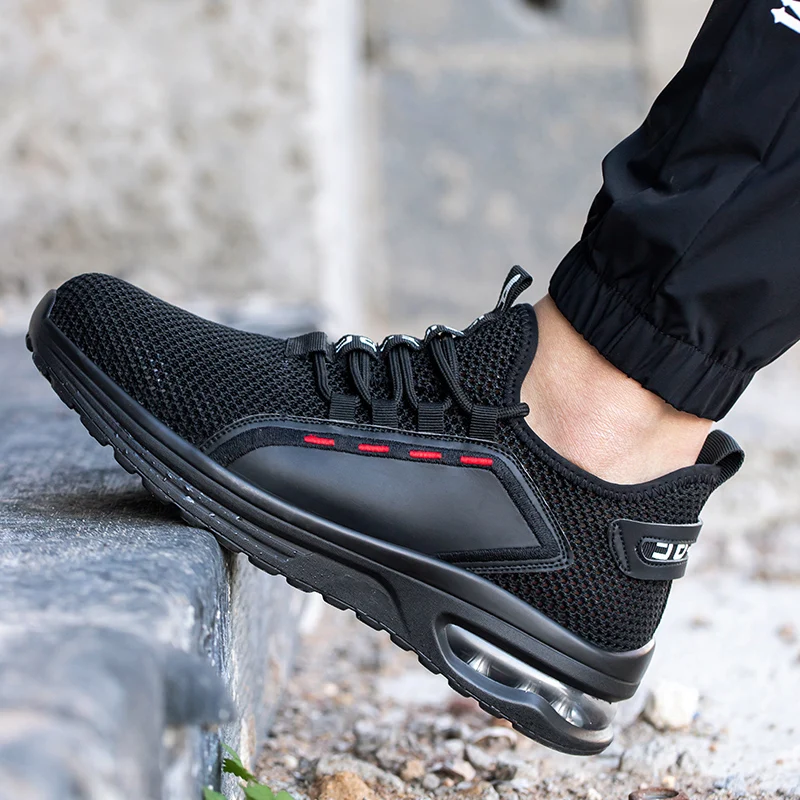 Anti-Puncture Lightweight Non-Slip Breathable Black Waterproof Safety Shoes Steel Toe For Men
Anti-Puncture Lightweight Non-Slip Breathable Black Waterproof Safety Shoes Steel Toe For Men