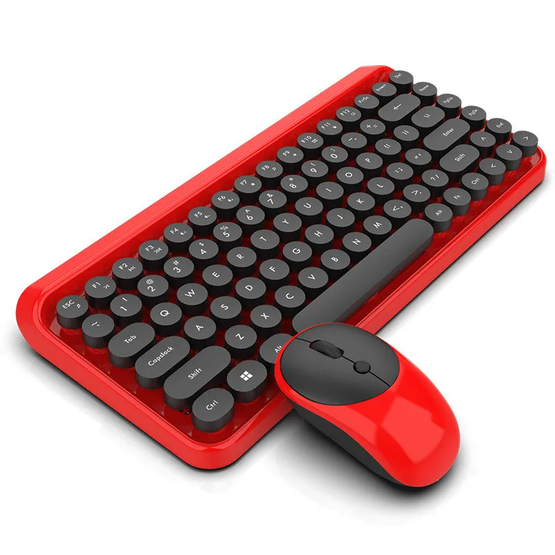 SeenDa Wireless Keyboard and Mouse Combo for Laptop Computer Round Key Dot Mechanical Keyboard Wireless Set Mouse DPI Adjustable
SeenDa Wireless Keyboard and Mouse Combo for Laptop Computer Round Key Dot Mechanical Keyboard Wireless Set Mouse DPI Adjustable