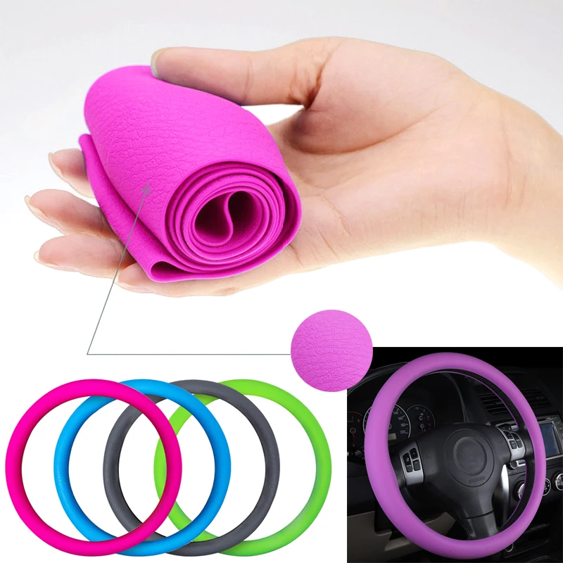 Free Shipping Car Styling Universal Car Silicone Steering Wheel Cover Texture Soft Silicon Steering Wheel Accessories for Women
Free Shipping Car Styling Universal Car Silicone Steering Wheel Cover Texture Soft Silicon Steering Wheel Accessories for Women