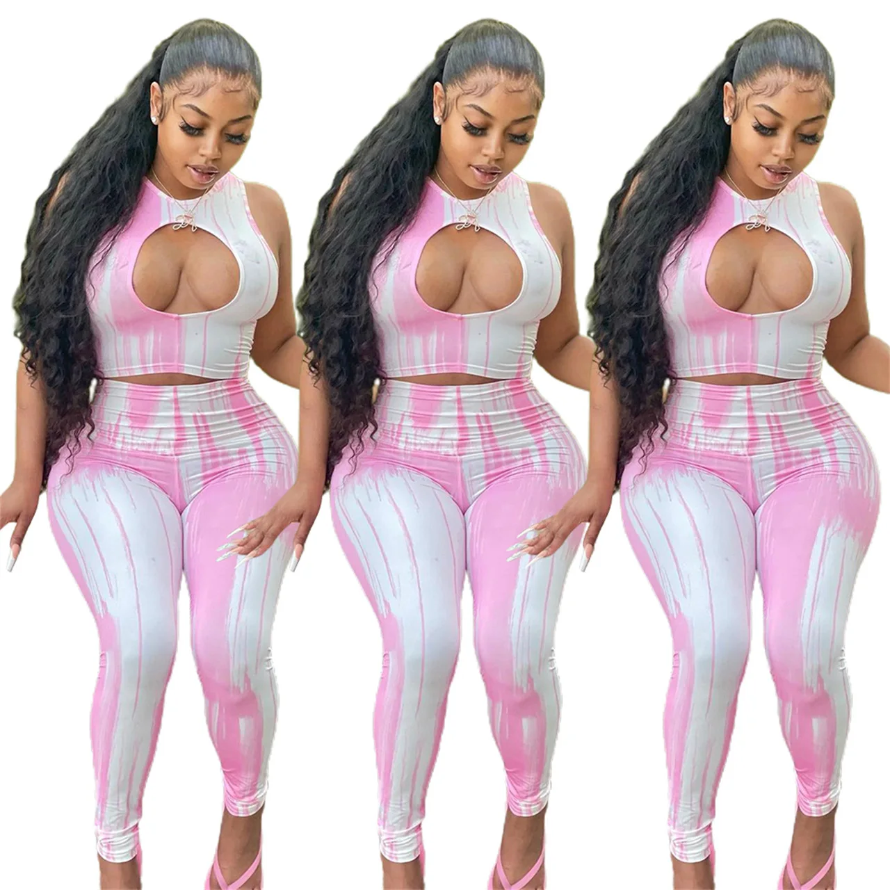 Yingchao 2022 Fashion Sexy Printed Hollowed Out Jogging Suit Crop Top Pant Set Clothing Sexy Women Fitness Sport Yoga Set
Yingchao 2022 Fashion Sexy Printed Hollowed Out Jogging Suit Crop Top Pant Set Clothing Sexy Women Fitness Sport Yoga Set
