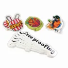 Waterproof self-adhesive PVC label vinyl sticker custom printing vsco logo die cut custom sticker