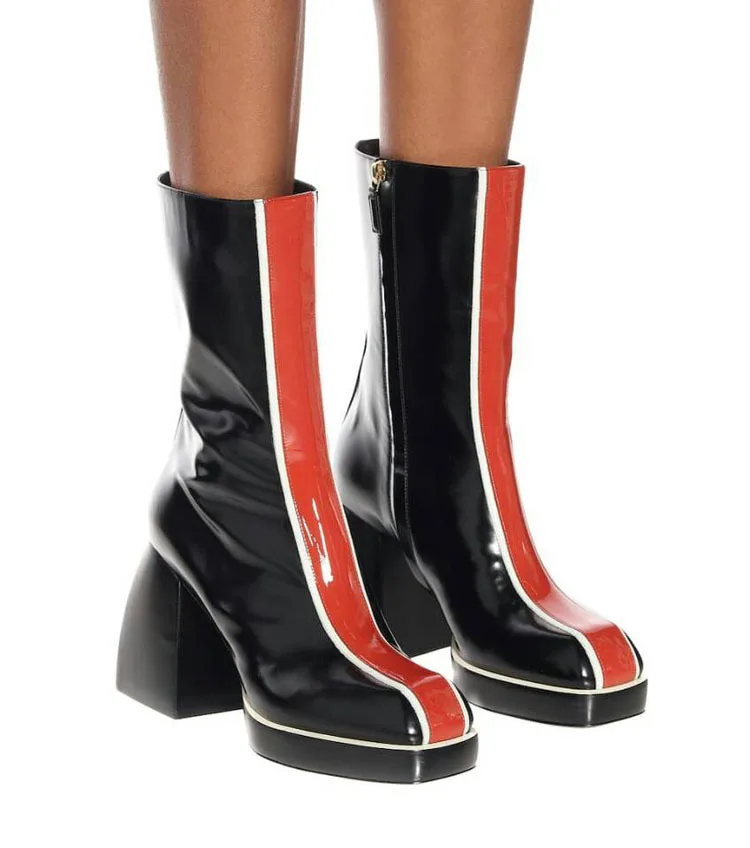 Platform boots fashion women high boots heels sexy platform boot block heels, White/black/colorful
Platform boots fashion women high boots heels sexy platform boot block heels, White/black/colorful