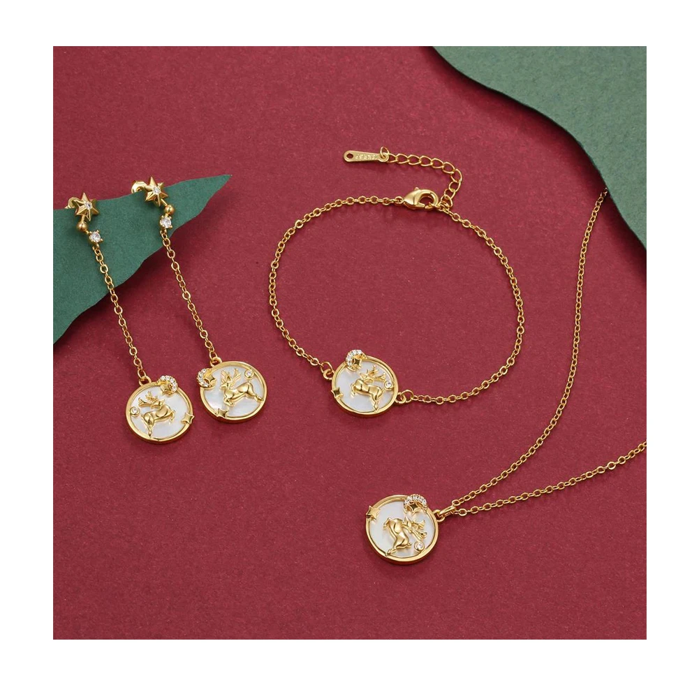 FAHMI Jewelry Set Elk Fritillary Necklace bracelets Earrings European and American Fashion Cross-border Accessories Handmade Jewelry
FAHMI Jewelry Set Elk Fritillary Necklace bracelets Earrings European and American Fashion Cross-border Accessories Handmade Jewelry
