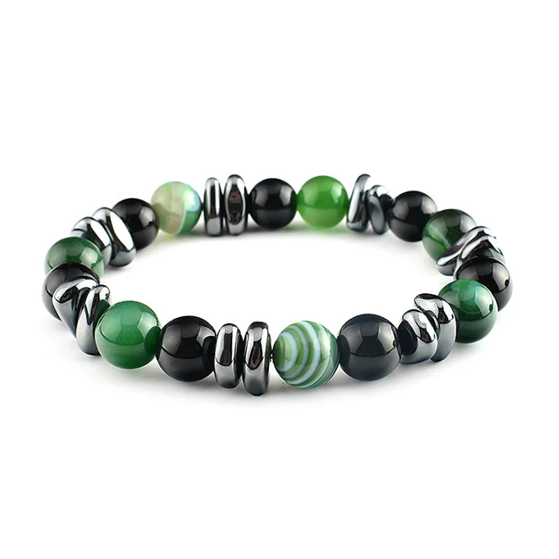 Pulsera De Piedras Personality Adjustable Irregular Stone Bracelet Men's Green Striped Agate String 10mm Beads Bracelet
Pulsera De Piedras Personality Adjustable Irregular Stone Bracelet Men's Green Striped Agate String 10mm Beads Bracelet