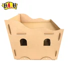 China factory custom foldable corrugated cardboard cat house indoor