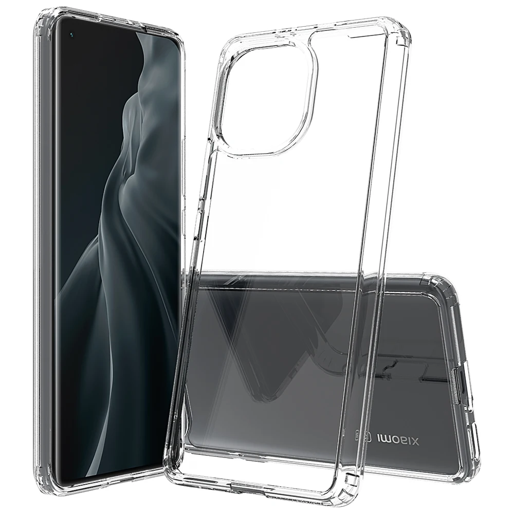 For Xiaomi 11 Transparent Case, PC and TPU Hybrid Shockproof Mobile Phone Case for Xiaomi 11
For Xiaomi 11 Transparent Case, PC and TPU Hybrid Shockproof Mobile Phone Case for Xiaomi 11