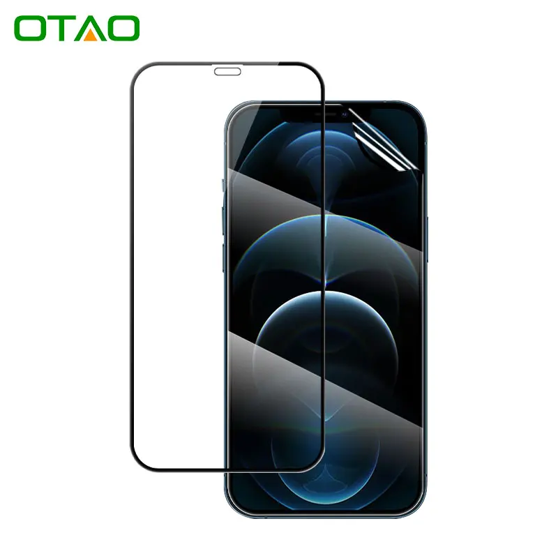 

OTAO Factory High Definition Ceramic Tempered Glass For Iphone13 12 11Pro Max Vidrio Templado 2.5D Full Glue 9D Screen Protector
