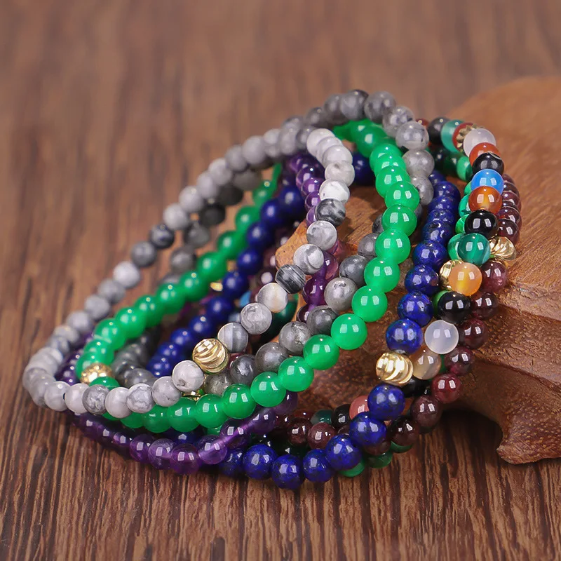 4mm Energy Bracelet Natural Stone Healing Crystal Stretch Beaded Bracelet Women Men Handmade Yoga Bracelet Jewelry(KB8461), As picture
4mm Energy Bracelet Natural Stone Healing Crystal Stretch Beaded Bracelet Women Men Handmade Yoga Bracelet Jewelry(KB8461), As picture
