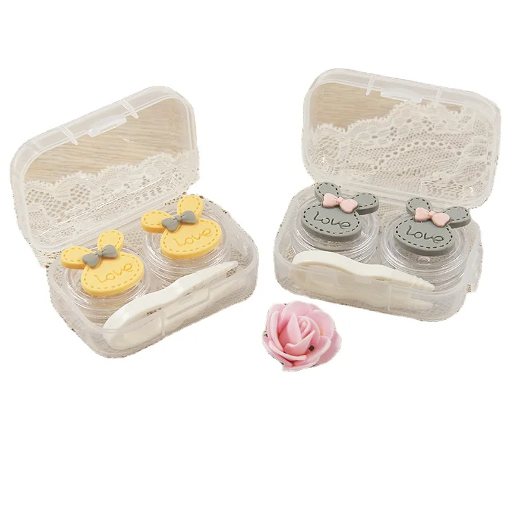 Latest Personality Cute Contact Lens Case Transparent Custom Eye Lens Case Simple Mate Case, Customized
Latest Personality Cute Contact Lens Case Transparent Custom Eye Lens Case Simple Mate Case, Customized