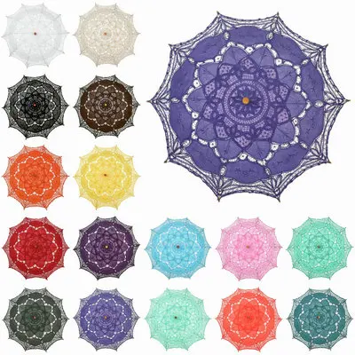 P265 Colourful Cotton Bridal Parasol Handmade Battenburg Lace Embroidery Sun Umbrella Wedding Party Decoration Umbrella 
P265 Colourful Cotton Bridal Parasol Handmade Battenburg Lace Embroidery Sun Umbrella Wedding Party Decoration Umbrella