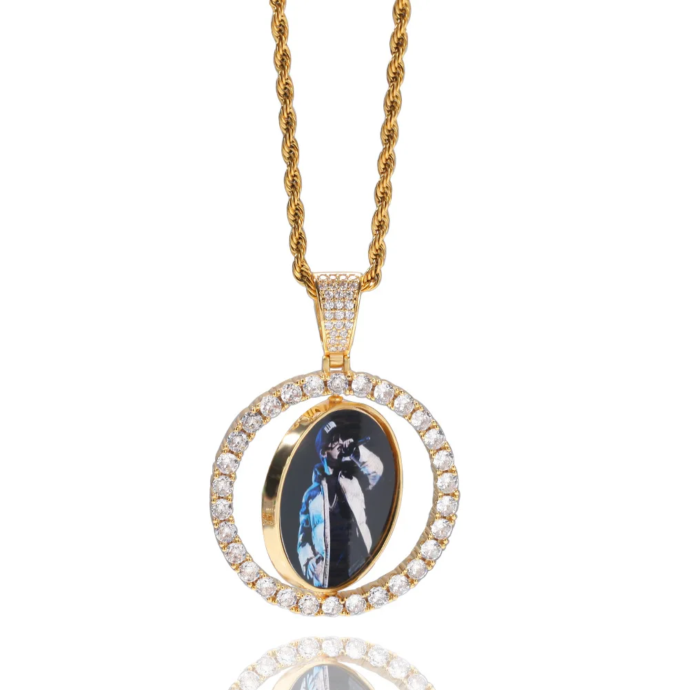 Customization New reversible photo pendant custom copper zircon necklace for men and women sublimation necklace, Customized color
Customization New reversible photo pendant custom copper zircon necklace for men and women sublimation necklace, Customized color