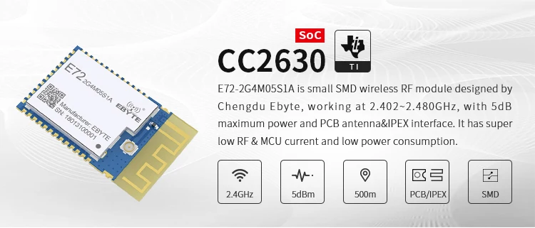 Factory Hot selling wireless rf transceiver module 6LoWPAN cc2630 zigbee module home automation product free sample - ANKUX.COM
