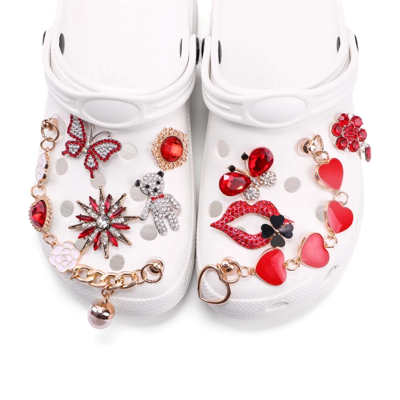 Hot Sale 2021 Shoe Charm Accessories Charms Custom Cool Red Luxury Material Metal Rhinestone Clog Shoes Charms, Optional
Hot Sale 2021 Shoe Charm Accessories Charms Custom Cool Red Luxury Material Metal Rhinestone Clog Shoes Charms, Optional
