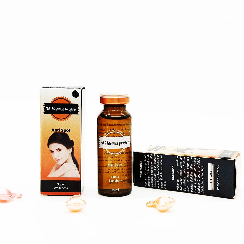 36 Heures Propre Lightening And Anti Tache Skin Care Serum Product With Extracts Of Natural Proteins 20ML For Black Skin
36 Heures Propre Lightening And Anti Tache Skin Care Serum Product With Extracts Of Natural Proteins 20ML For Black Skin