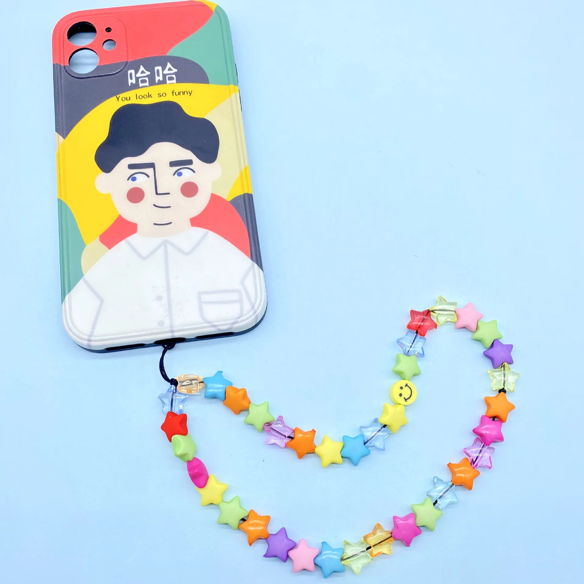 Wholesale Women Phone Chain Custom Colorful Cute Acrylic Diaphanous Star Bead Mobile Phone Chain, Can be customized
Wholesale Women Phone Chain Custom Colorful Cute Acrylic Diaphanous Star Bead Mobile Phone Chain, Can be customized