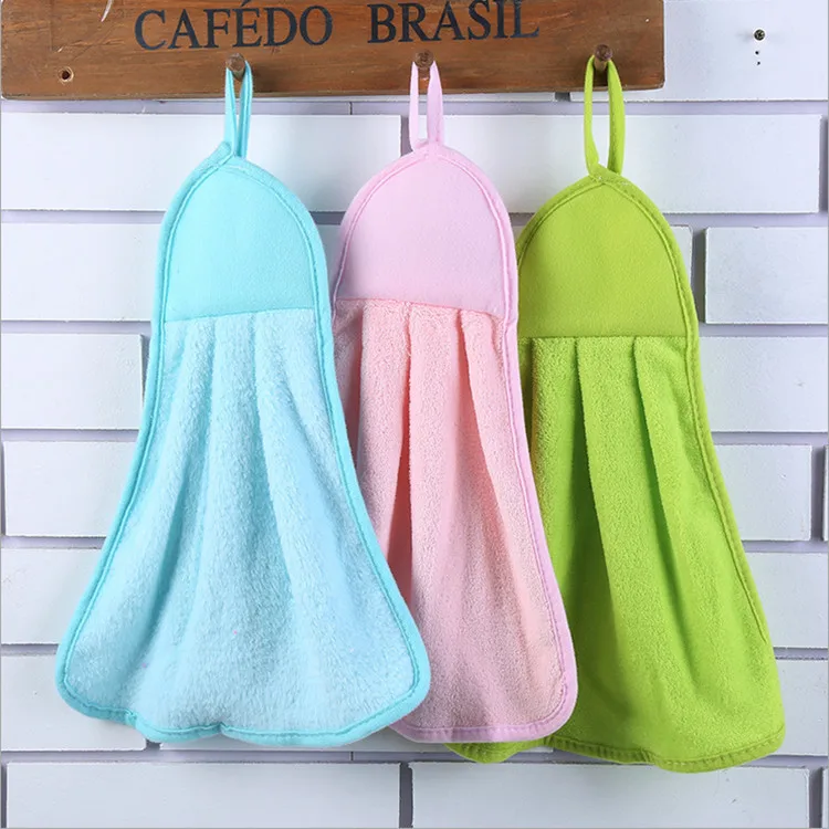 Washable Coral fleece microfiber cleaning towel Kitchen Towel Hanging Towel with hook
Washable Coral fleece microfiber cleaning towel Kitchen Towel Hanging Towel with hook