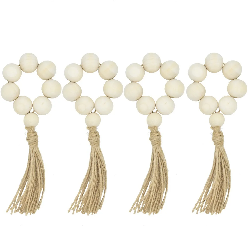 Tabletex Wooden Beaded Napkin Ring Beaded For Wedding Home Table Decoration Farmhouse Beaded Napkin holder With Tassels, Customized
Tabletex Wooden Beaded Napkin Ring Beaded For Wedding Home Table Decoration Farmhouse Beaded Napkin holder With Tassels, Customized