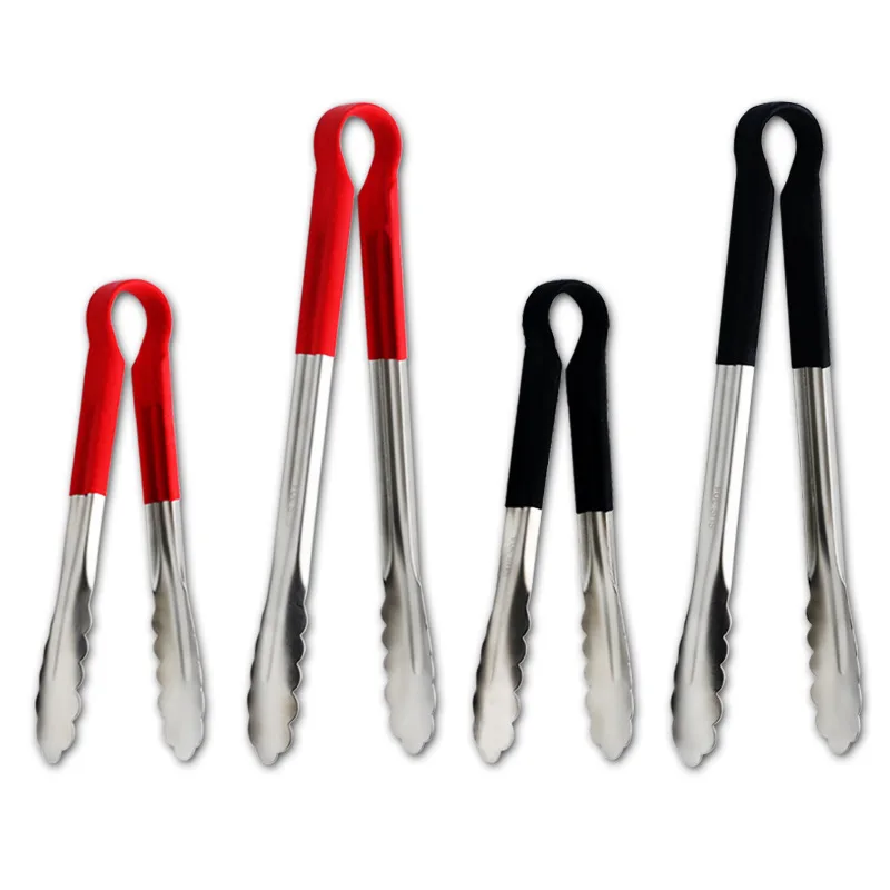 In stock 304 stainless steel kitchen food tongs bread tongs clip for cooking, Red & black
In stock 304 stainless steel kitchen food tongs bread tongs clip for cooking, Red & black