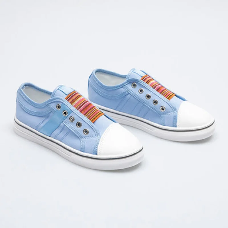 Round Toe Rainbow Elasticated Canvas Shoes Flat Patchwork Color Man Shoes In Large Size
Round Toe Rainbow Elasticated Canvas Shoes Flat Patchwork Color Man Shoes In Large Size