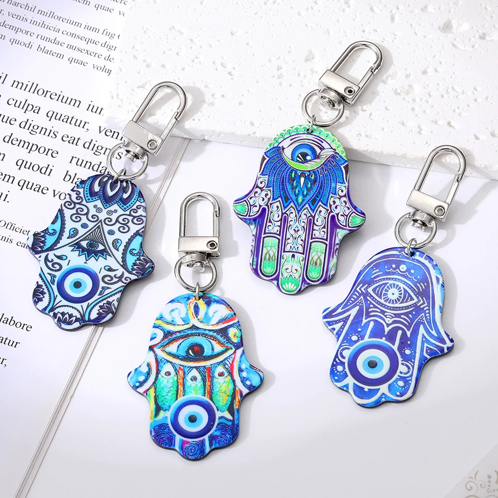 retro acrylic colored drawing devil's eye keychain personalized hand pendant key ring for bag
retro acrylic colored drawing devil's eye keychain personalized hand pendant key ring for bag