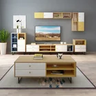 No Furniture Modern Luxury No Folded Home Living Room Melamine Furniture Wooden Coffee Tables Side Table Cabinet