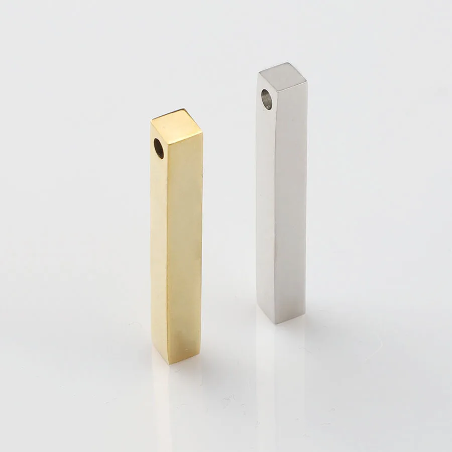 6x45mm High Polished Necklace Making Jewelry Diy Accessories Gold Blank Stainless Steel Cuboid Blank Custom Bar Charm Pendant, Gold,silver,black
6x45mm High Polished Necklace Making Jewelry Diy Accessories Gold Blank Stainless Steel Cuboid Blank Custom Bar Charm Pendant, Gold,silver,black