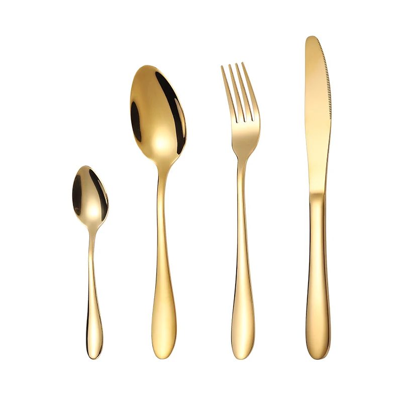 18/10 4pcs Flatware Set Rose Gold Stainless Steel Metal Cutlery Set For Gifts, Silver/gold/rose gold/black/rainbow
18/10 4pcs Flatware Set Rose Gold Stainless Steel Metal Cutlery Set For Gifts, Silver/gold/rose gold/black/rainbow