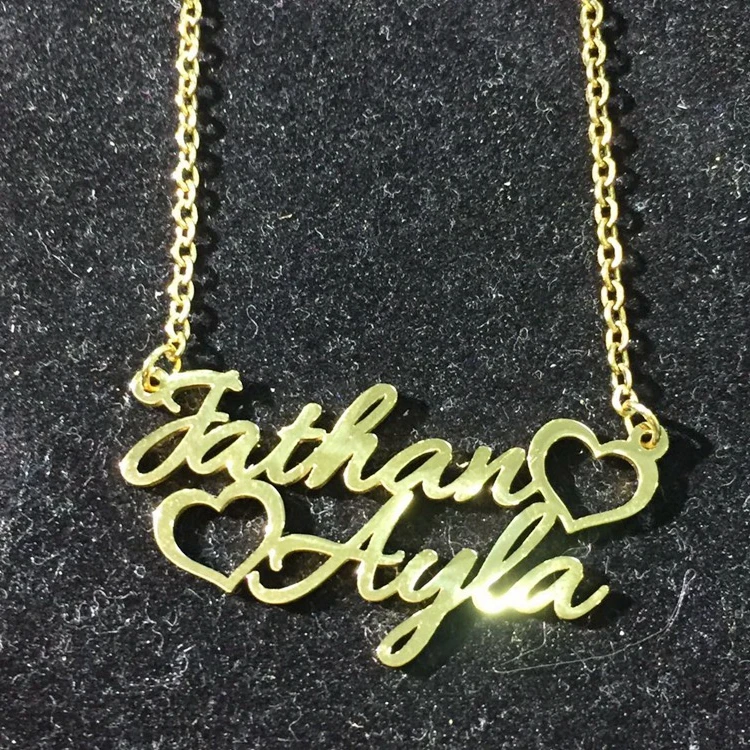 Hot Selling 18k Gold Plated Customized Pendant 316L Stainless Steel 3D Personalized Name Necklace Models
Hot Selling 18k Gold Plated Customized Pendant 316L Stainless Steel 3D Personalized Name Necklace Models