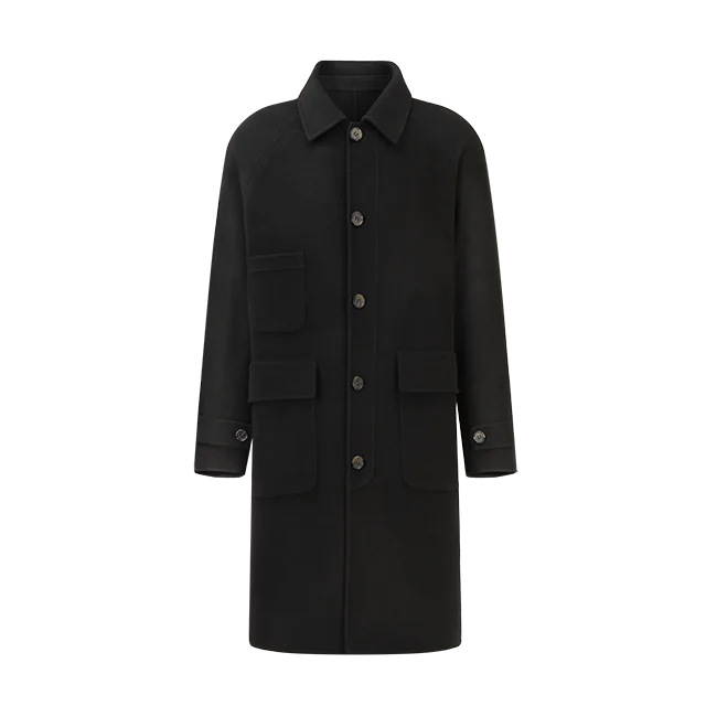 New classic men's pure wool long coat customized high quality autumn and winter men's wool coat, Black
New classic men's pure wool long coat customized high quality autumn and winter men's wool coat, Black