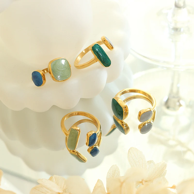 Oem Custom Capacity Accept French enamel personality oil dripping open ring Fashion ring
Oem Custom Capacity Accept French enamel personality oil dripping open ring Fashion ring