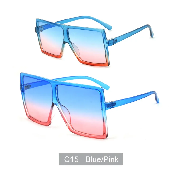 2 piece one set plastic big frame parent-child oversized square sunglasses for women and kids, As the picture shows
2 piece one set plastic big frame parent-child oversized square sunglasses for women and kids, As the picture shows