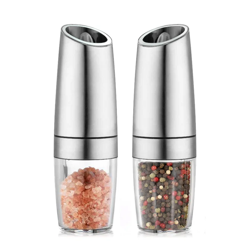 Automatic Stainless Steel Gravity Mini Electric Grinder Electrical Pepper Grinder With Led Light, Black,silver
Automatic Stainless Steel Gravity Mini Electric Grinder Electrical Pepper Grinder With Led Light, Black,silver