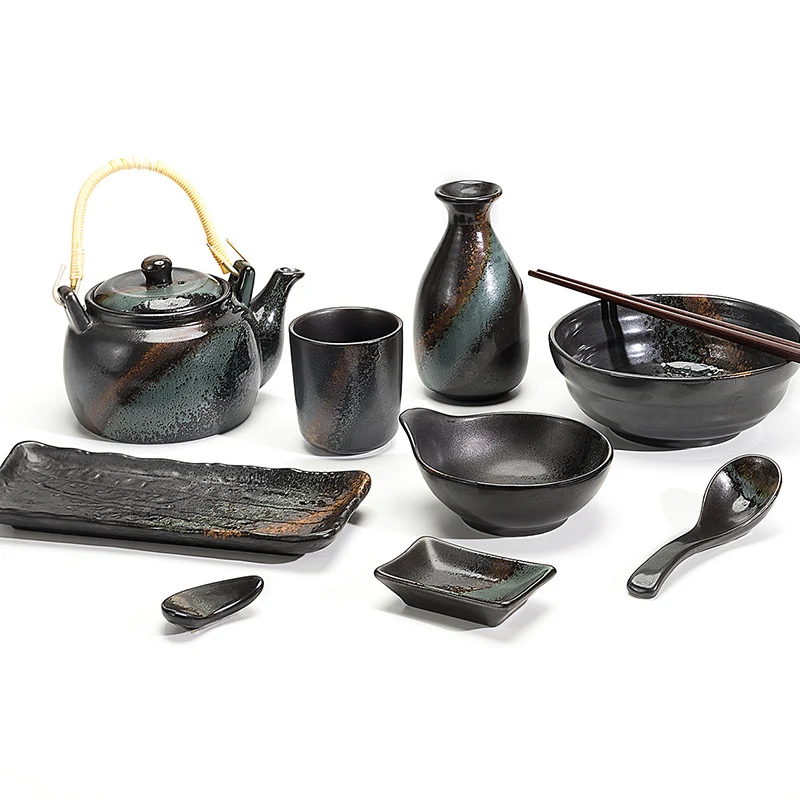 High Quality Restaurant Japanese Tableware, Horeca Banquet Crokery Japanese Style Dinnerware Set>, Black
High Quality Restaurant Japanese Tableware, Horeca Banquet Crokery Japanese Style Dinnerware Set>, Black