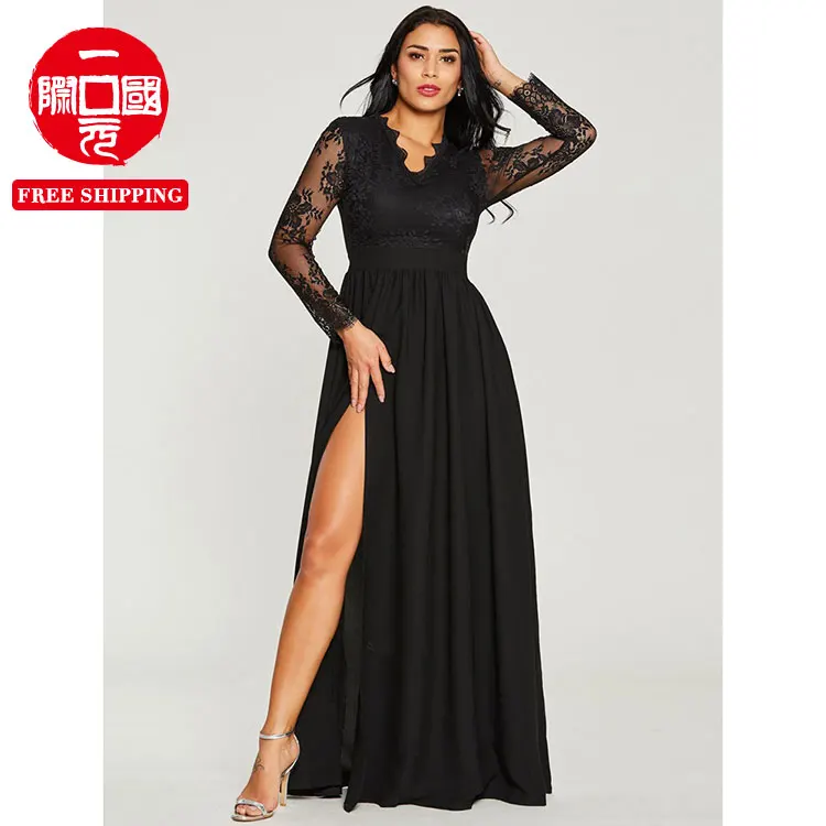 Cross-border new hot style European and American sexy lace evening dress spring and summer dress
Cross-border new hot style European and American sexy lace evening dress spring and summer dress