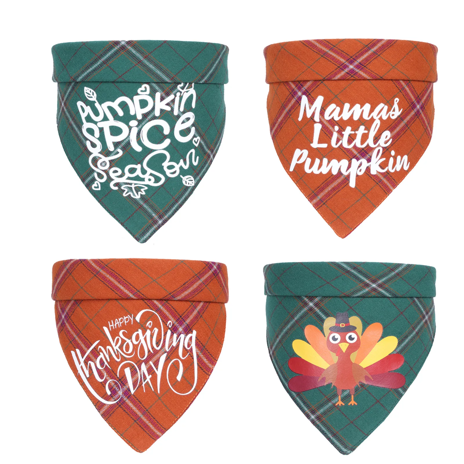 Hot Sale Amazon Thanksgiving Pet Dog Bibs Cotton Saliva Towel Pet Bandana Wholesale, 4 colors
Hot Sale Amazon Thanksgiving Pet Dog Bibs Cotton Saliva Towel Pet Bandana Wholesale, 4 colors