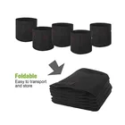Pot 1/3 / 5 / 7 / 10 / 15 / 20 / 25 / 45 / 60 Gallon Felt Fabric Pot Grow Bag For Trees Or Flower