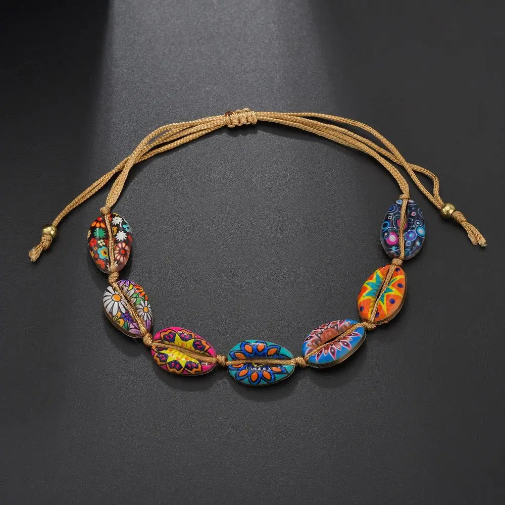 Hawaii Holiday Jewelry Bohemian Ethnic Adjustable Braided Rope Multi Color Spray Color Shell Bracelets For Beach Holiday
Hawaii Holiday Jewelry Bohemian Ethnic Adjustable Braided Rope Multi Color Spray Color Shell Bracelets For Beach Holiday