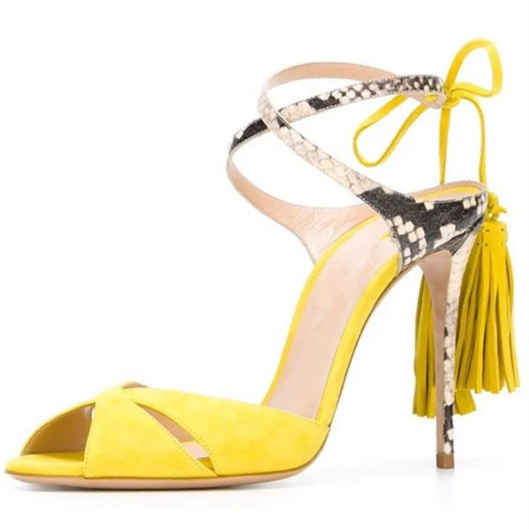 Women High Thin Heel Summer Sandals Crisscross Strappy Dress Shoes Peep toe Tassel Leopard Fashion Stiletto Shoes, Black blue yellow
Women High Thin Heel Summer Sandals Crisscross Strappy Dress Shoes Peep toe Tassel Leopard Fashion Stiletto Shoes, Black blue yellow