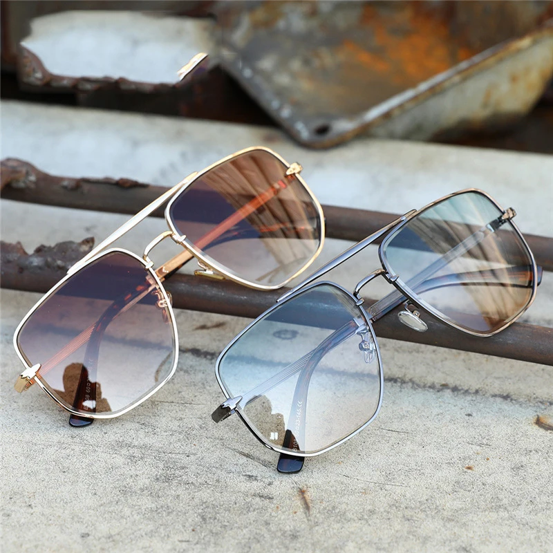 OEM High Quality UV400 Sunglasses Custom Designer Shades Metal Square Frame Polarized Sunglasses for Men
OEM High Quality UV400 Sunglasses Custom Designer Shades Metal Square Frame Polarized Sunglasses for Men