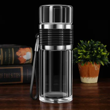 Mikenda glass bottle tea separation portable water cup high temperature resistant transparent bottle
Mikenda glass bottle tea separation portable water cup high temperature resistant transparent bottle