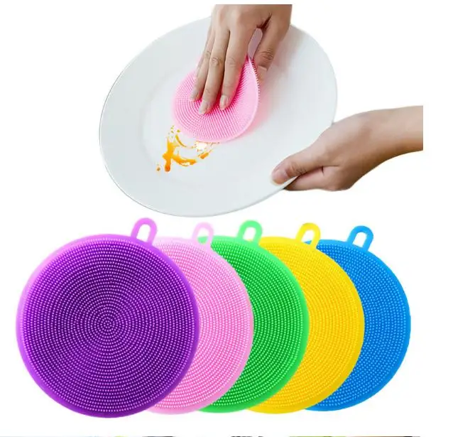 8-color Silicone Cleaning Brush Dishwashing Sponge Multi-functional Fruit Vegetable Cutlery Kitchenware Brushes Kitchen Tools
8-color Silicone Cleaning Brush Dishwashing Sponge Multi-functional Fruit Vegetable Cutlery Kitchenware Brushes Kitchen Tools