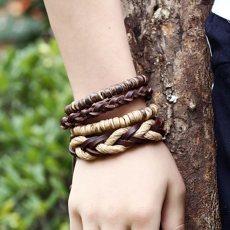Fashionable New Design Multi-layer Bead Bracelets Vintage Handmade Woven Genuine Leather Bracelet, Picture
Fashionable New Design Multi-layer Bead Bracelets Vintage Handmade Woven Genuine Leather Bracelet, Picture