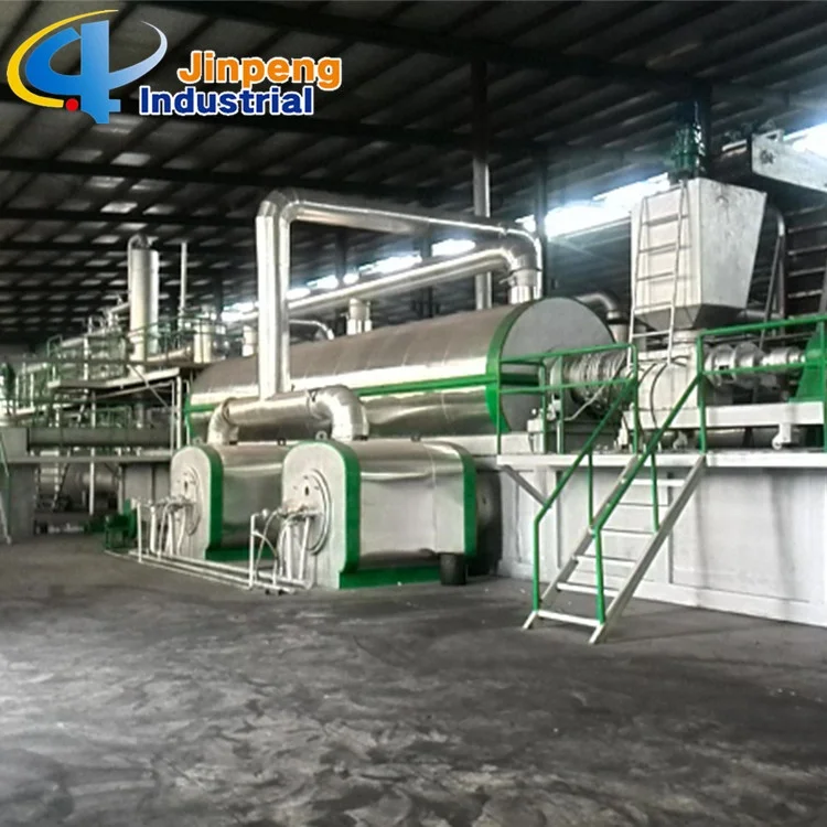 Top Technology 24 Hours Non-stop Continuous Recycling Waste Tyre /Rubber/Plastic into Fuel Oil Pyrolysis Plant