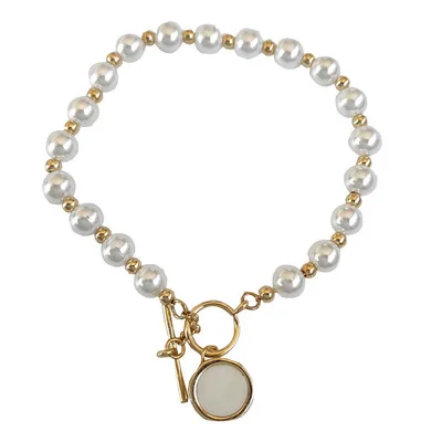 Best selling korean popular pearl bracelet fashion round shape pendant bracelet beaded bracelet for ladies
Best selling korean popular pearl bracelet fashion round shape pendant bracelet beaded bracelet for ladies