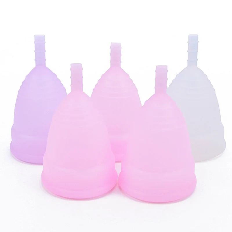 

Private label New Packaging Soft 100% Medical Grade Organic Foldable Reusable Lady Silicone period Menstrual Cup For Women, Customized