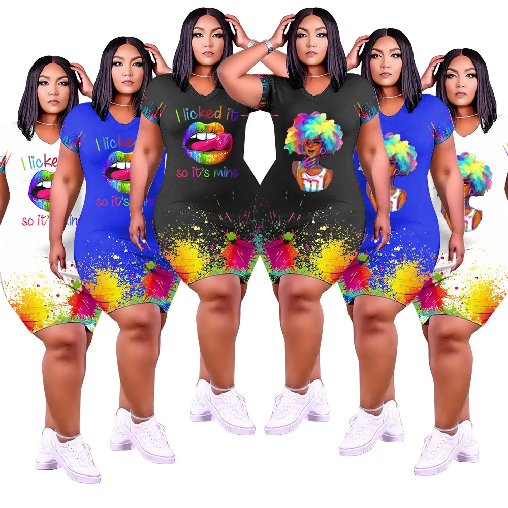IDS new plus size women's dresses fashion printing elegant casual dresses, 6 colors
IDS new plus size women's dresses fashion printing elegant casual dresses, 6 colors