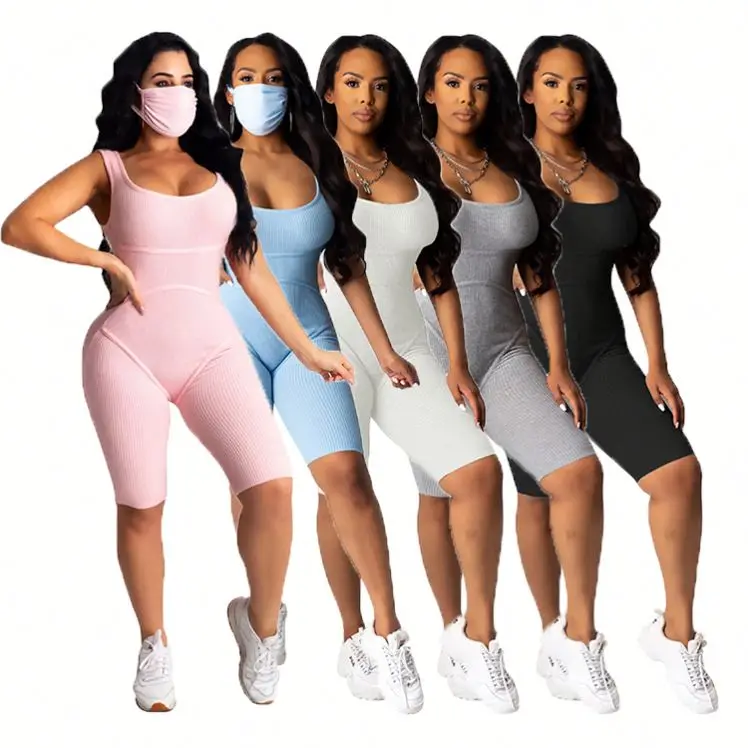 0420M211 New Design Summer Women Casual Jumpsuit Sleeveless Solid Color Short Wholesale Fashion Bodycon Sexy Women Mesh Jumpsuit
0420M211 New Design Summer Women Casual Jumpsuit Sleeveless Solid Color Short Wholesale Fashion Bodycon Sexy Women Mesh Jumpsuit